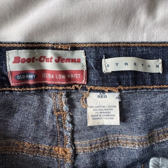 Old Navy Vintage Y2K Denim Ultra-Low Waist Bootcut Women's Jeans Blue Size 18 - Picture 6 of 11